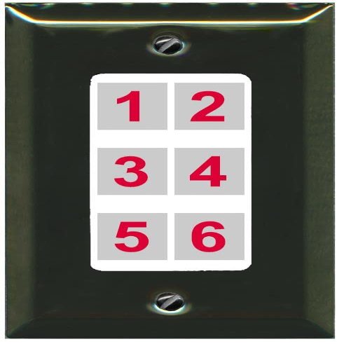 RiteAV 6 Port Custom Wall Plate, 1 Gang, Brass/White, Choose HDMI Coax 3.5mm Banana Cat5/6 Phone RCA Speaker Toslink USB