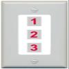 RiteAV Custom Wall Plate 3 Port, 1 Gang, Gray/White, Choose HDMI Coax 3.5mm Banana Cat5/6 Phone RCA Speaker Toslink USB view 1