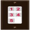 RiteAV Custom Wall Plate 5 Port, 1 Gang, Brown/White, Choose HDMI Coax 3.5mm Banana Cat5/6 Phone RCA Speaker Toslink USB view 1