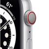 Apple Watch Series 6 (GPS + Cellular, 40mm) - Silver Aluminum Case with White Sport Band (Renewed) view 2