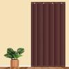 Thermal Insulated Door Curtain,Winter Doorway Cover Screen, Thicken Polyester Fiberfill,PU Material Durable Windproof Waterproof Door Screen, Weighted Bottom view 3