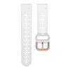 Abanen Lace Silicone Watch Bands for Garmin Fenix 8 43mm / epix Pro 42mm / Fenix 7S / 6S /5S, Quick Fit 20 Soft Silicone Sport Hollowed-out Slim Wrist Strap for Instinct 2S / Instinct E 40mm (White) view 2