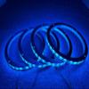 4PCS 8" RGB Car LED Speaker Ring Lights Coxial Speaker Lights Decorative Light Kit Spacer Ring Light Bluetooth App and RF Remote Controlled view 1