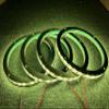 4PCS 8" RGB Car LED Speaker Ring Lights Coxial Speaker Lights Decorative Light Kit Spacer Ring Light Bluetooth App and RF Remote Controlled view 4