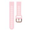 Abanen Lace Silicone Watch Bands for Garmin Fenix 7S / Fenix 6S / Fenix 5S / Instinct 2S, Quick Fit 20mm Soft Silicone Sport Hollowed-out Slim Wrist Strap for epix Pro 42mm (Pink) view 2