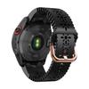 Abanen Lace Silicone Watch Bands for Garmin Fenix 8 43mm / epix Pro 42mm / Fenix 7S / 6S /5S, Quick Fit 20 Soft Silicone Sport Hollowed-out Slim Wrist Strap for Instinct 2S / Instinct E 40mm (Black) view 1