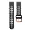 Abanen Lace Silicone Watch Bands for Garmin Fenix 8 43mm / epix Pro 42mm / Fenix 7S / 6S /5S, Quick Fit 20 Soft Silicone Sport Hollowed-out Slim Wrist Strap for Instinct 2S / Instinct E 40mm (Black) view 2