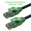 100FT Cat6 Outdoor Ethernet Cable, In-Ground, Heavy Duty Direct Burial, 24AWG CCA Patch Cord for Laptops, PCs, Routers, Printers, Surveillance Camera, PoE, UTP Cat 6 Internet Cable with 25 Cable Ties view 2