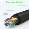 350FT Cat6 Outdoor Ethernet Cable, In-Ground, Heavy Duty Direct Burial, 24AWG CCA Patch Cord for Laptops, PCs, Routers, Printers, Surveillance Camera, PoE, UTP Cat 6 Internet Cable with 25 Cable Ties view 3