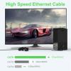 350FT Cat6 Outdoor Ethernet Cable, In-Ground, Heavy Duty Direct Burial, 24AWG CCA Patch Cord for Laptops, PCs, Routers, Printers, Surveillance Camera, PoE, UTP Cat 6 Internet Cable with 25 Cable Ties view 4