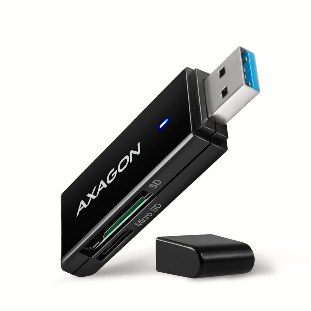 AXAGON compatible CRE-S2N Cardreader USB-A 3.2 Gen 1, SD, microSD - schwarz