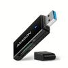 AXAGON compatible CRE-S2N Cardreader USB-A 3.2 Gen 1, SD, microSD - schwarz view 1