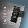 AXAGON compatible CRE-S2N Cardreader USB-A 3.2 Gen 1, SD, microSD - schwarz view 3