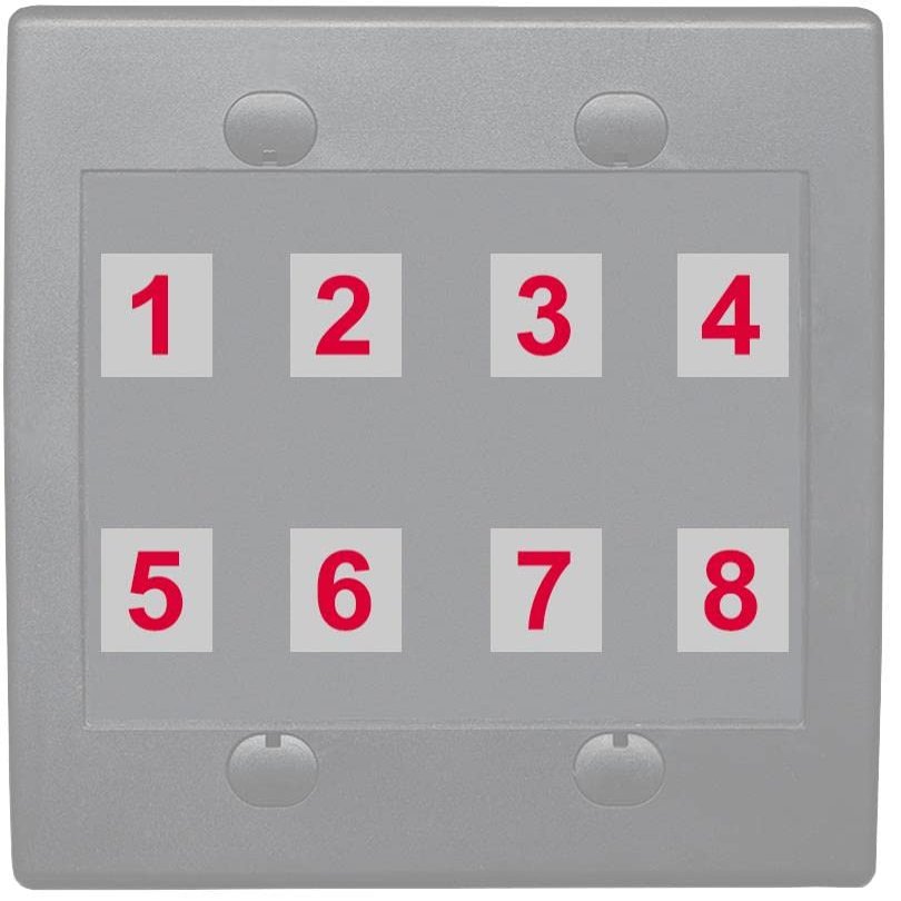 RiteAV Custom Wall Plate 8 Port, 2 Gang Flat, Gray/Gray, Choose HDMI Coax 3.5mm Banana Cat5/6 Phone RCA Speaker Toslink USB