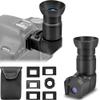 Tydeux Right Angle Viewfinder - 360Rotating and 1X/2.5X Magnification Camera Viewfinder with 6 Mounting Adapters for DSLR Camera Such as Canon, Nikon, Pentax, Minolta, Dynax, Samsung view 1