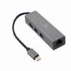 GEMBIRD USB-C GIGABIT Network Adapter with 3-Port USB 3.1 HUB view 1