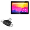 BoxWave Smart Gadget Compatible with Prestigio Muze 4231 - AllReader SD Card Reader, microSD Card Reader SD Compact USB - Jet Black view 1