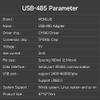 MengJie USB-485 Converter, Serial Port Adapter, CH340/ CP2102 Chip, Compatible with Windows Linux Wince view 2