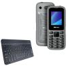 BoxWave Keyboard Compatible with BLU Tank Mini - SlimKeys Bluetooth Keyboard, Portable Thin with Chiclet-Style Keys - Jet Black view 1