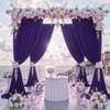 10 ft x 8 ft Wrinkle Free Purple Backdrop Curtain for Parties, Polyester Purple Photo Backdrop Drapes for Wedding Birthday Party Baby Shower,5ft x 8ft,2 Panels view 2