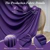 10 ft x 8 ft Wrinkle Free Purple Backdrop Curtain for Parties, Polyester Purple Photo Backdrop Drapes for Wedding Birthday Party Baby Shower,5ft x 8ft,2 Panels view 4