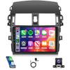 2G+64G Car Radio Carplay for Toyota Corolla 2009 2010 2011 2012 2013, Rimoody Android Car Stereo Android auto GPS WiFi 9 Touch Screen BT/FM HiFi Mirror Link RCA USB SWC Backup Camera view 1