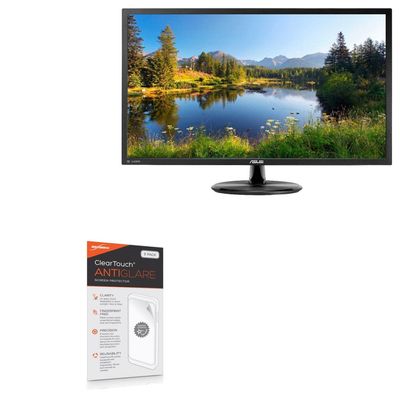BoxWave Screen Protector Compatible with ASUS VP28UQG - ClearTouch Anti-Glare (2-Pack), Anti-Fingerprint Matte Film Skin