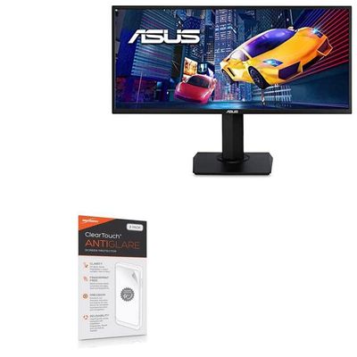 BoxWave Screen Protector Compatible with ASUS VP348QGL - ClearTouch Anti-Glare (2-Pack), Anti-Fingerprint Matte Film Skin