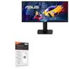 BoxWave Screen Protector Compatible with ASUS VP348QGL - ClearTouch Anti-Glare (2-Pack), Anti-Fingerprint Matte Film Skin view 1