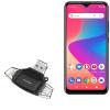 BoxWave Smart Gadget Compatible with BLU G50 Plus - AllReader SD Card Reader, microSD Card Reader SD Compact USB - Jet Black view 1