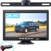 eRapta Backup Camera for Truck 7''HD 2K Front/Rear View Monitor kit IP69 Waterproof Night Vision DIY Grid Lines for Car RVs Trucks Tractors Bus Semi-Trailers Pickup AY7 view 1