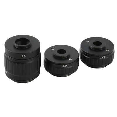 Microscope Kit C Mount Adapters Lens 0.35X 0.5X 1X CTV for Trinocular Stereo Microscope 25mm Microscopio Camera Microscope Lens Adapters (Color : 0.35X 0.5X 1X)