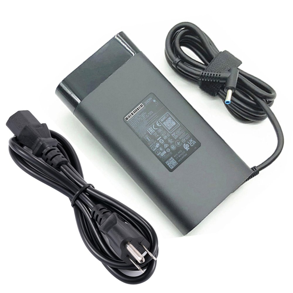 19.5V 200W 10.3A TPN-DA10 AC Adapter for HP Pavillion Gaming 17 G7 Omen 15 Series 15-DC0030NR ZBOOK 17 G4 TPN-Q229 Power Supply TPN-LA20 TPN-LA21