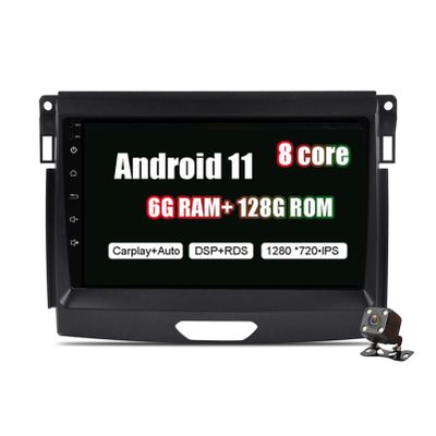 Car Stereo GPS Navigation GPS Bluetooth Android System 9 inch IPS for Ford Ranger 2016-2019 4G WiFi BT FM AM Carplay RDS DSP GPS Car Entertainment Radio