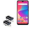 BoxWave Cable Compatible with BLU G50 Plus - USB-C to A PortChanger (2-Pack), USB Type-C OTG USB Portable Keychain - Slate Black view 1