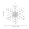 OSALADI Lighted Snowflake 5pcs Christmas Window Silhouette Lights LED Christmas Lights with Suction Cup Window Snowflake Decoration for Holiday Indoor Wall Door Glass view 2