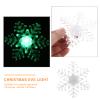 OSALADI Lighted Snowflake 5pcs Christmas Window Silhouette Lights LED Christmas Lights with Suction Cup Window Snowflake Decoration for Holiday Indoor Wall Door Glass view 3