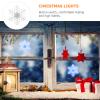 OSALADI Lighted Snowflake 5pcs Christmas Window Silhouette Lights LED Christmas Lights with Suction Cup Window Snowflake Decoration for Holiday Indoor Wall Door Glass view 4