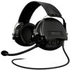 Sordin MIL CC Ear Muffs - 75332-S - Military Ear Defenders w/Radio Connection, Microphone & Leather Headband - Black view 1