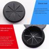 4PCS 2Inch (50mm) Desk Cord Grommets Wire Cable Hole Cover for Office PC Desk Cable Cord Cover Black (Black- 4pcs) view 4