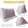 Book Pillow for Reading in Bed, Soft Holder for Lap Reader Accessories Ipads/Tablet Stand for Bedside Kitchen Desk for Hands Free, Portable Travel Pillow Cushion, Mauve Shadows view 3