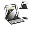 AnMengXinLing Keyboard Case for iPad 11 inch 2025(A16)/iPad 10 2022 with Mouse, 360 Rotatable Case with Keyboard,Clear Cover with Pencil Holder Round Key Keyboard (Black) view 1
