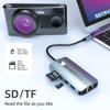 JZ USB C Laptop Docking Station, 8 in 1 Laptop Hub USB Type-C to HDMI | RJ45 | 2*USB 2.0&USB 3.0 | TF&SD Card | PD Fast Charging for iPhone,MacBook,iPad,Samsung,Dell,HP and More Type C Tablet PC Phone view 2