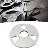 10 Inch 14 Empty Tape Reel, Easy to Use Heavy Duty Empty Disc Opening Machine Parts Aluminum Alloy Universal Recording Tape Reel for (Silver) view 2