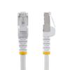 StarTech.com 30ft CAT6a Ethernet Cable - Low Smoke Zero Halogen (LSZH) - 10 Gigabit 500MHz 100W PoE RJ45 S/FTP White Network Patch Cord Snagless w/Strain Relief (NLWH-30F-CAT6A-PATCH) view 2