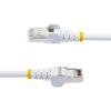 StarTech.com 30ft CAT6a Ethernet Cable - Low Smoke Zero Halogen (LSZH) - 10 Gigabit 500MHz 100W PoE RJ45 S/FTP White Network Patch Cord Snagless w/Strain Relief (NLWH-30F-CAT6A-PATCH) view 3