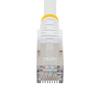 StarTech.com 30ft CAT6a Ethernet Cable - Low Smoke Zero Halogen (LSZH) - 10 Gigabit 500MHz 100W PoE RJ45 S/FTP White Network Patch Cord Snagless w/Strain Relief (NLWH-30F-CAT6A-PATCH) view 4