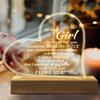 Romantic Gifts for Girlfriend, to My Girlfriend Engraved Night Light, I Love You Gifts for Her, Cute Girlfriends Anniversary Birthday Gifts for Her from Boyfriends view 2