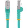 StarTech.com 15ft CAT6a Ethernet Cable - Low Smoke Zero Halogen (LSZH) - 10 Gigabit 500MHz 100W PoE RJ45 S/FTP Aqua Network Patch Cord Snagless w/Strain Relief (NLAQ-15F-CAT6A-PATCH) view 2