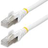 StarTech.com 25ftCAT6a Ethernet Cable - Low Smoke Zero Halogen (LSZH) - 10 Gigabit 500MHz 100W PoE RJ45 S/FTP White Network Patch Cord Snagless w/Strain Relief (NLWH-25F-CAT6A-PATCH) view 1